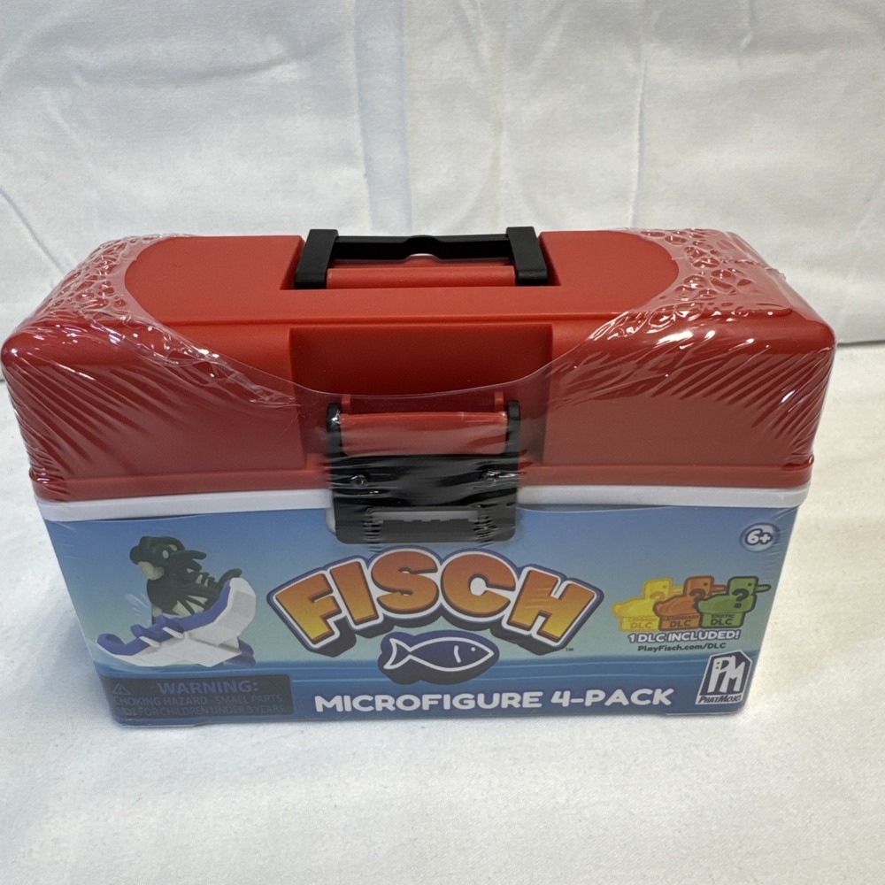 PhatMojo Fisch Collectible Action Figure Playset RED Microfigure 4-Pack NEW
